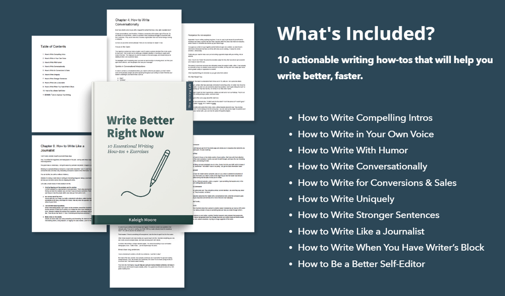 write better right now