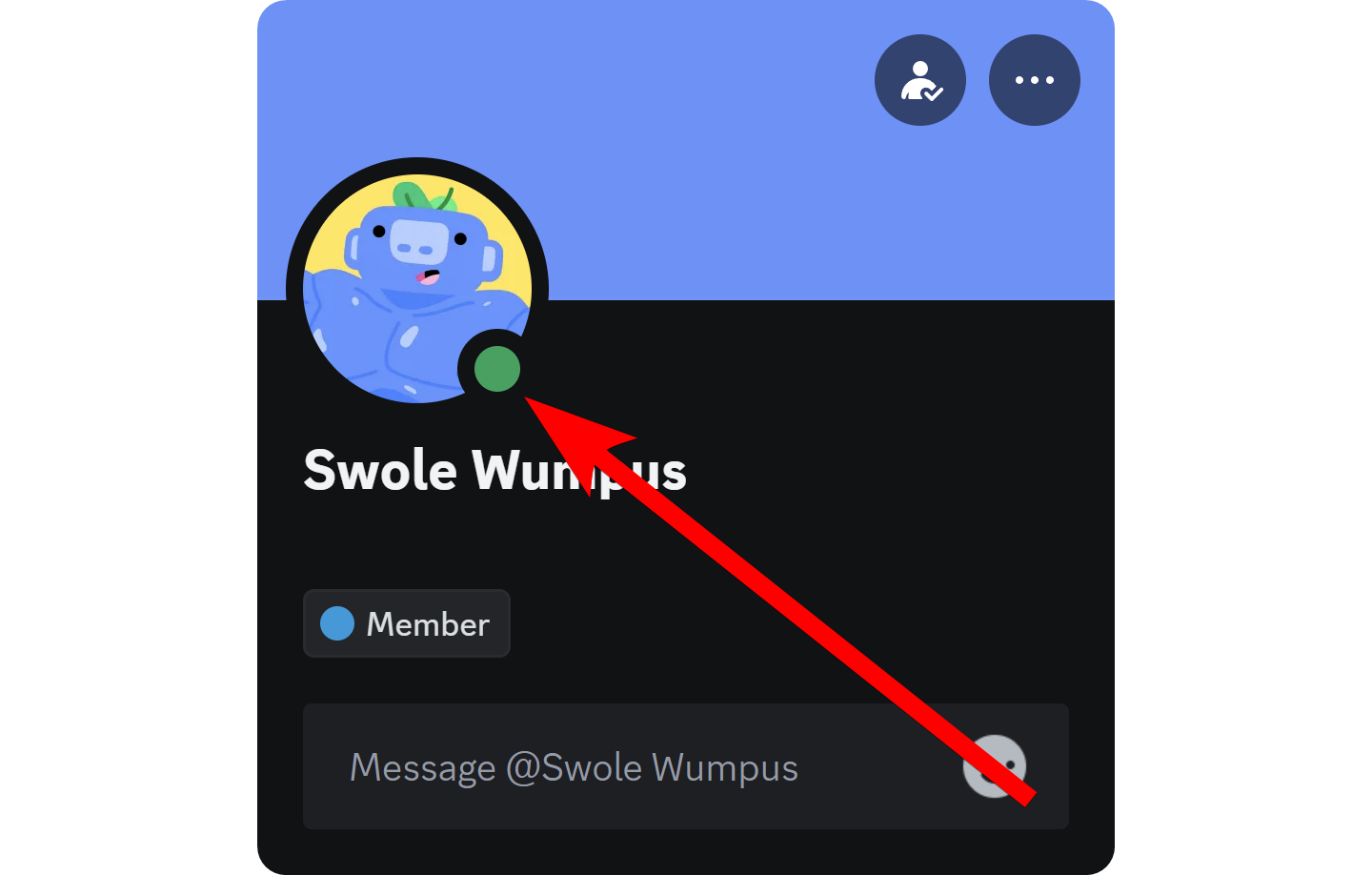 An Online status indicator on Discord