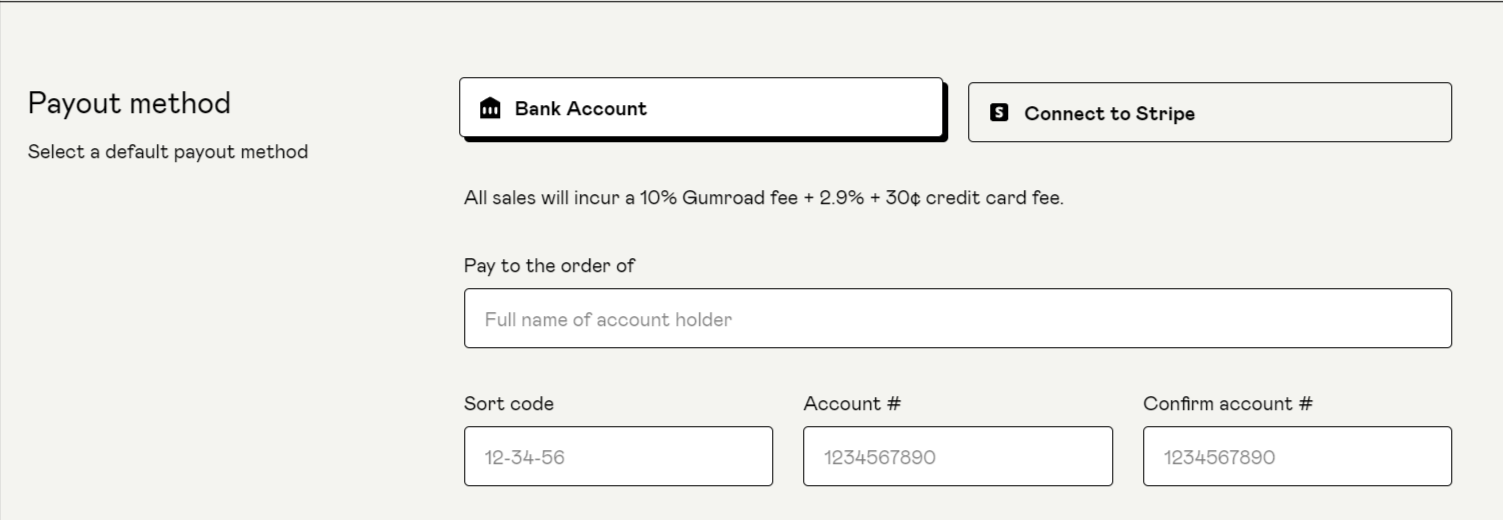 Gumroad payouts