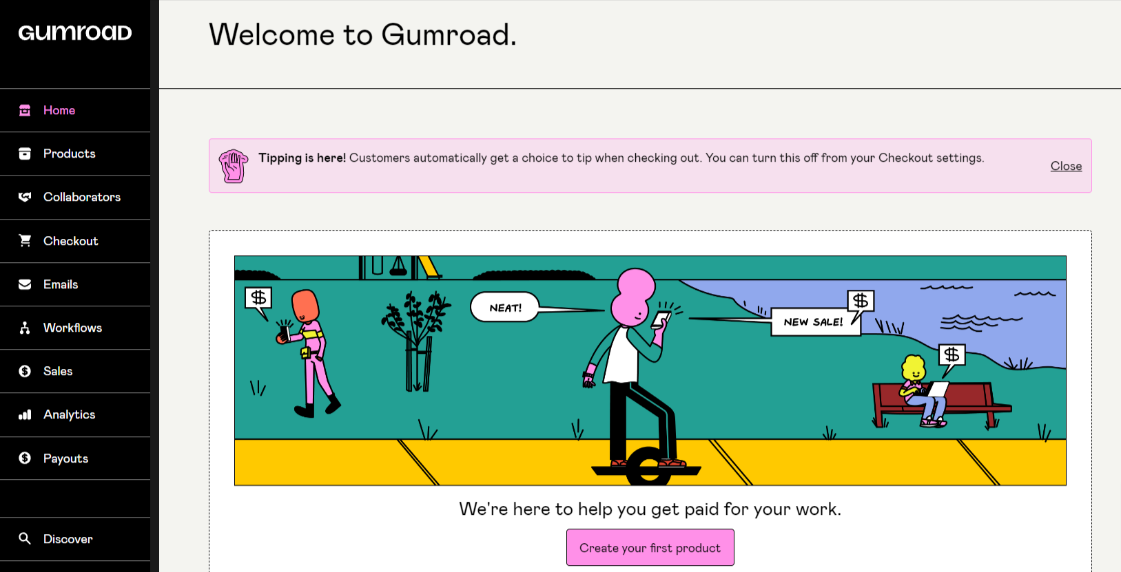 welcome to gumroad