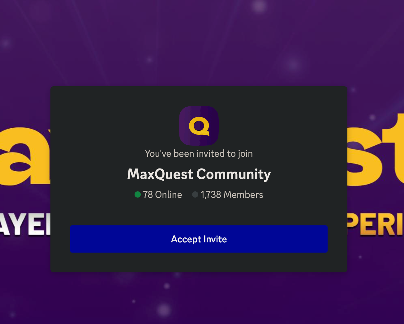 MaxQuest Community