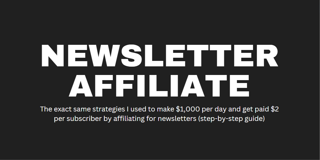 Newsletter Affiliates