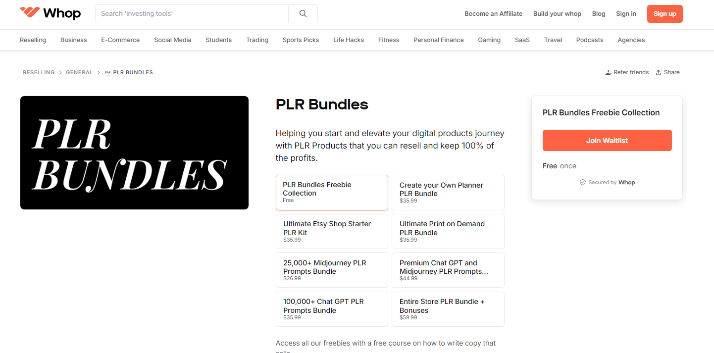 PLR products