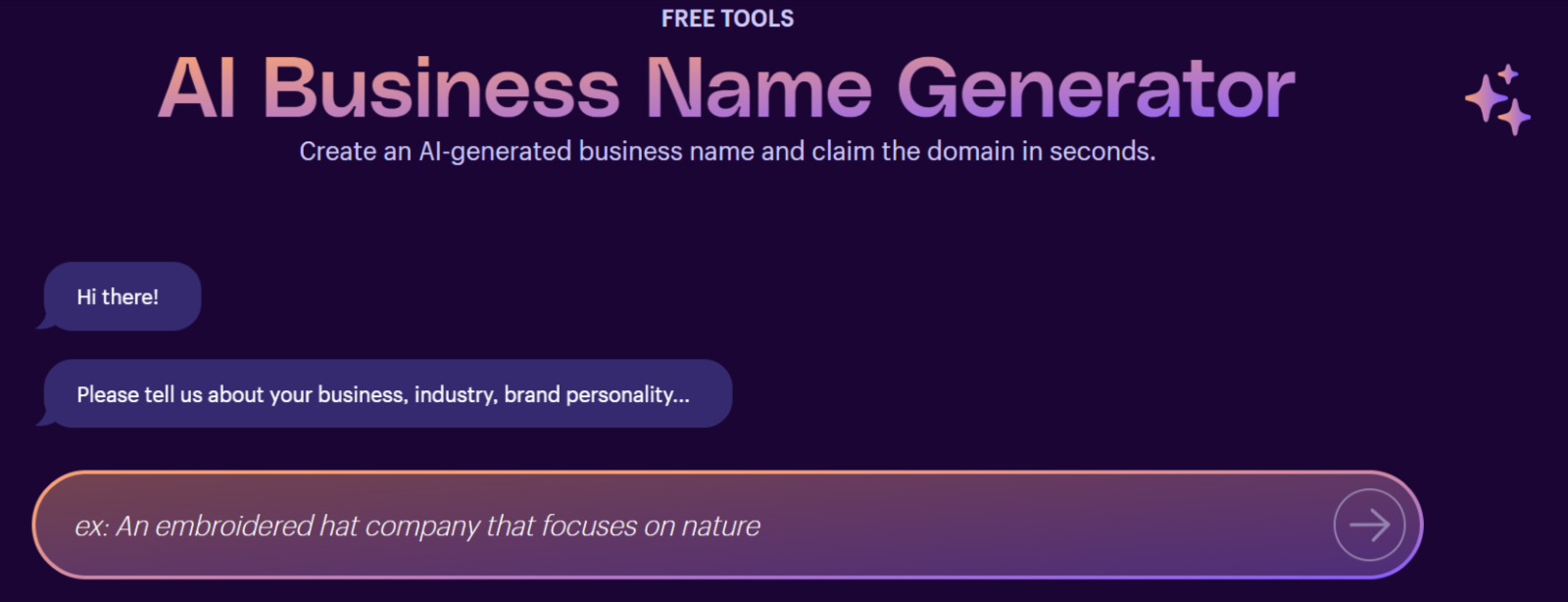 AI business name generator