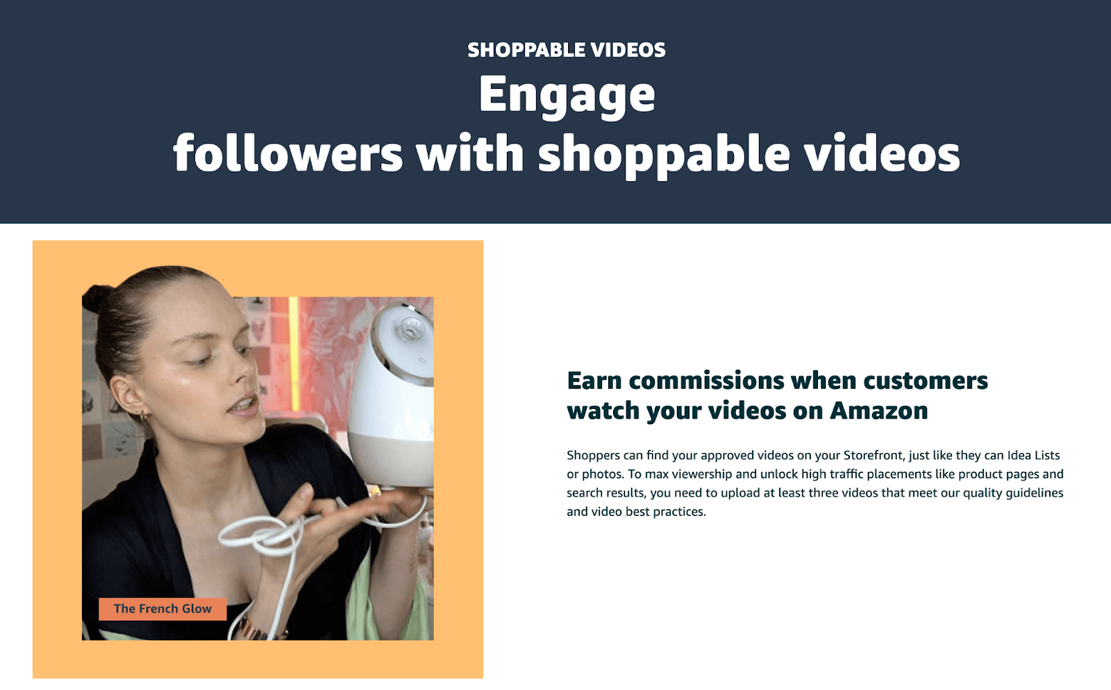 Shoppable videos