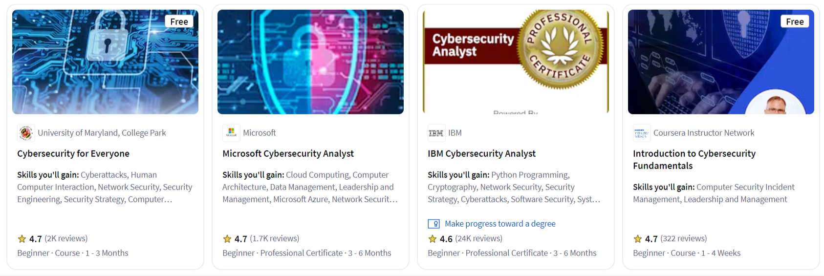 Cybersecurity course