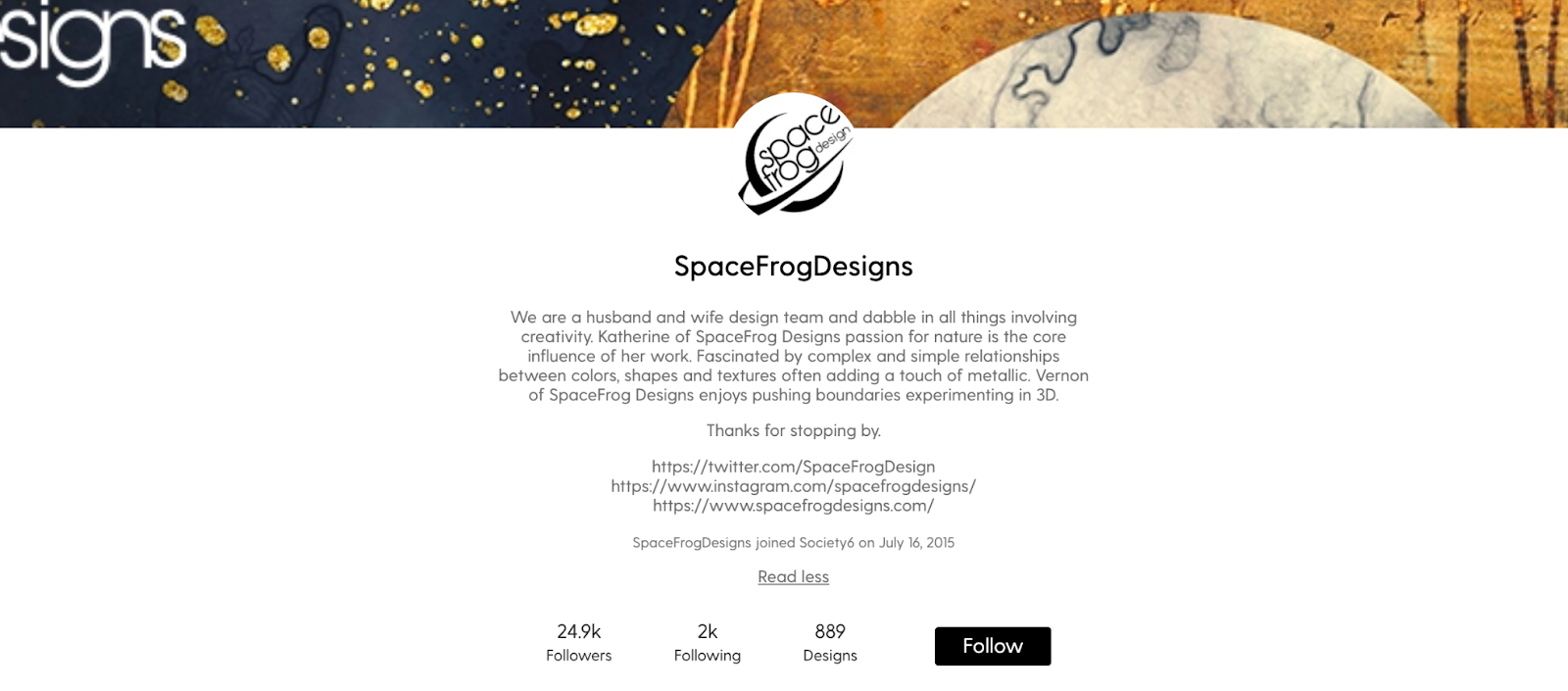 SpaceFrogDesigns on Society6