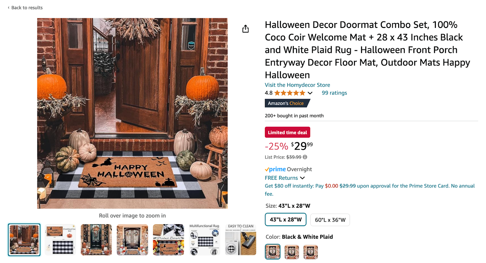 Spooky doormats