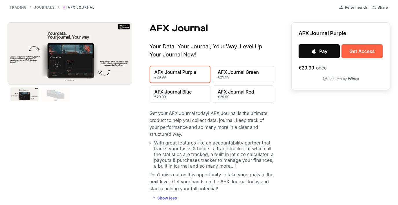 afx journal