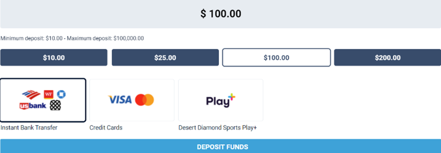 depositing funds desert diamond