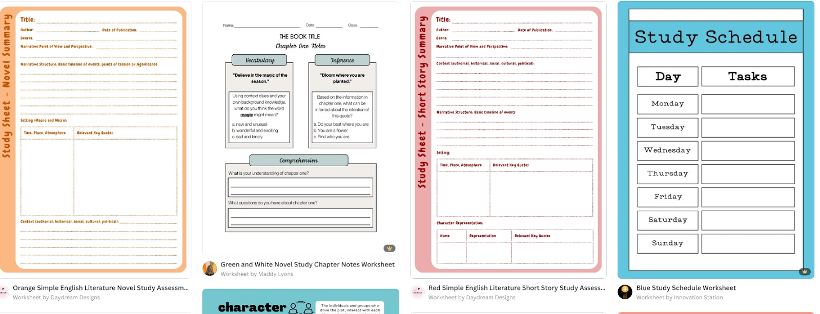 educational worksheets