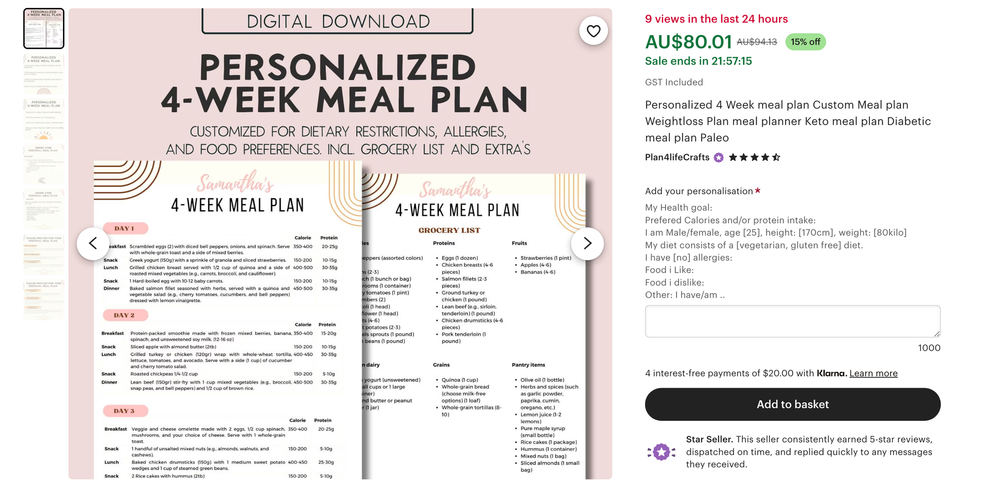 meal plan