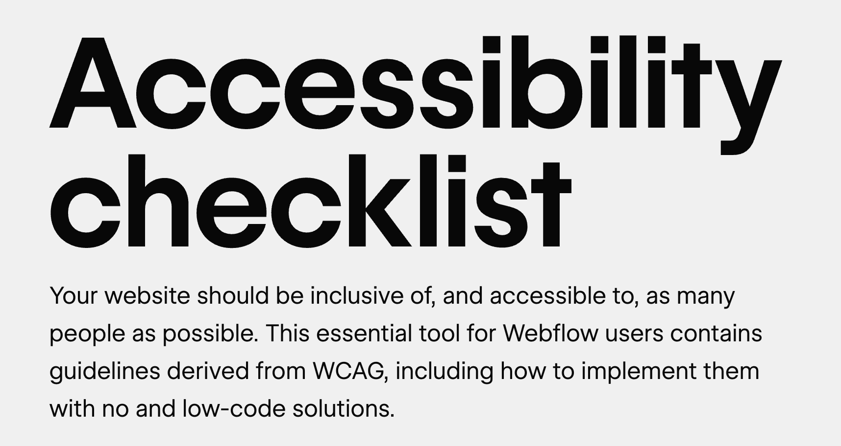 webflow accessibility guidelines