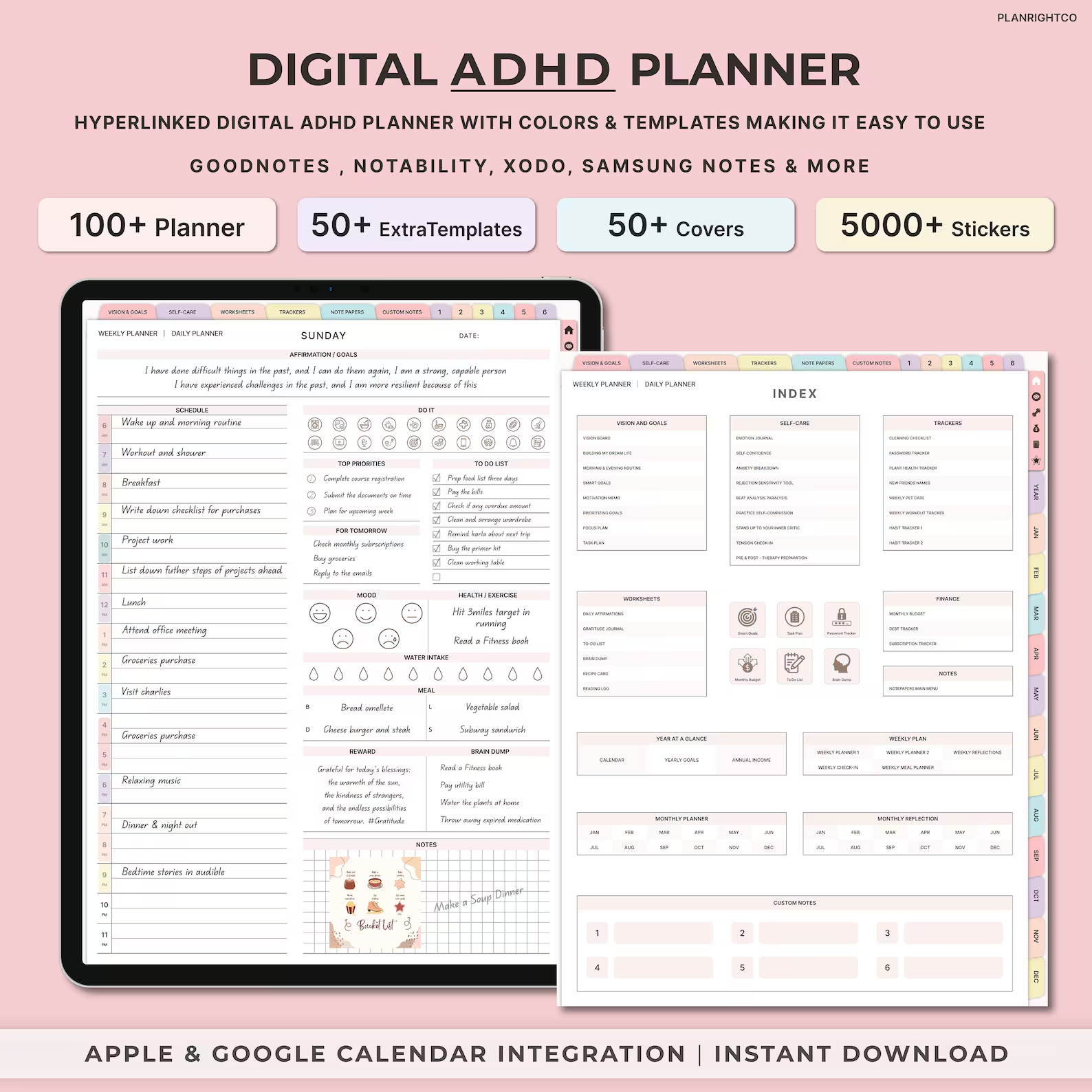 ADHD planner