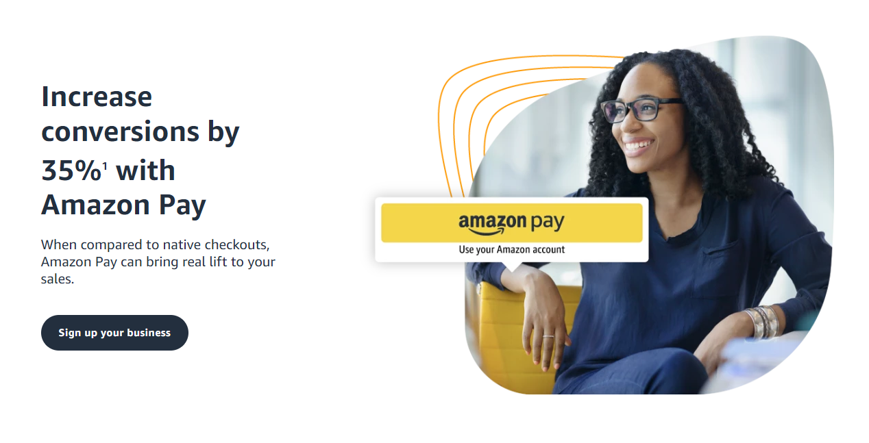 Amazon Pay homepage Screenshot