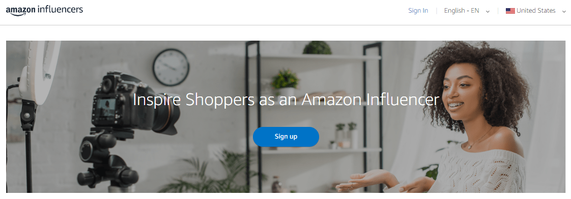 Amazon influencer program