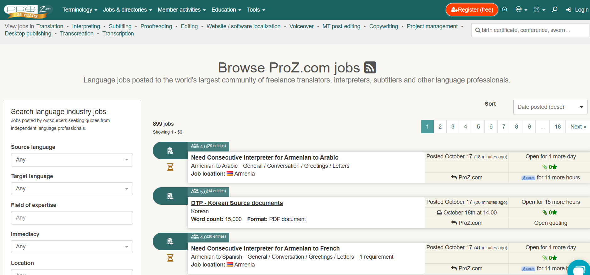 Browse-ProZ-com-jobs-screenshot