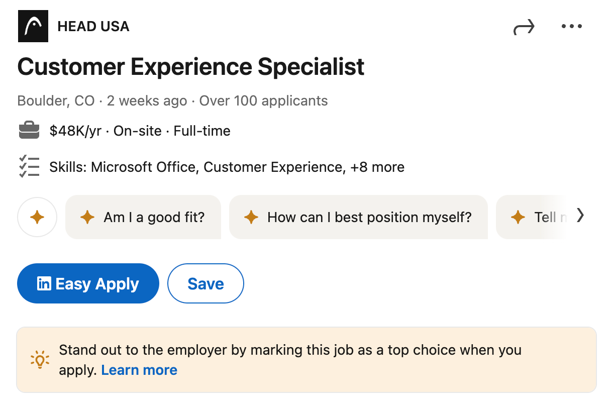 Customer Experience Specialist