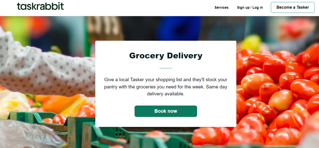 Deliver groceries taskrabbit screenshot