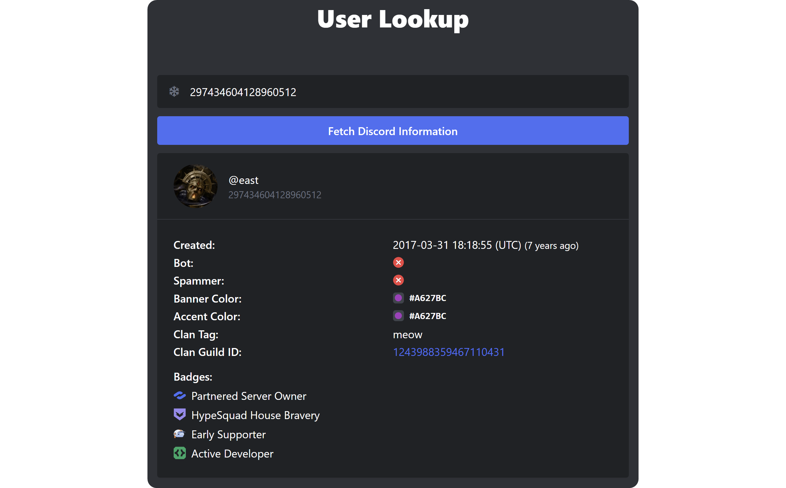 Find People On Discord Discord Lookup step two screenshot