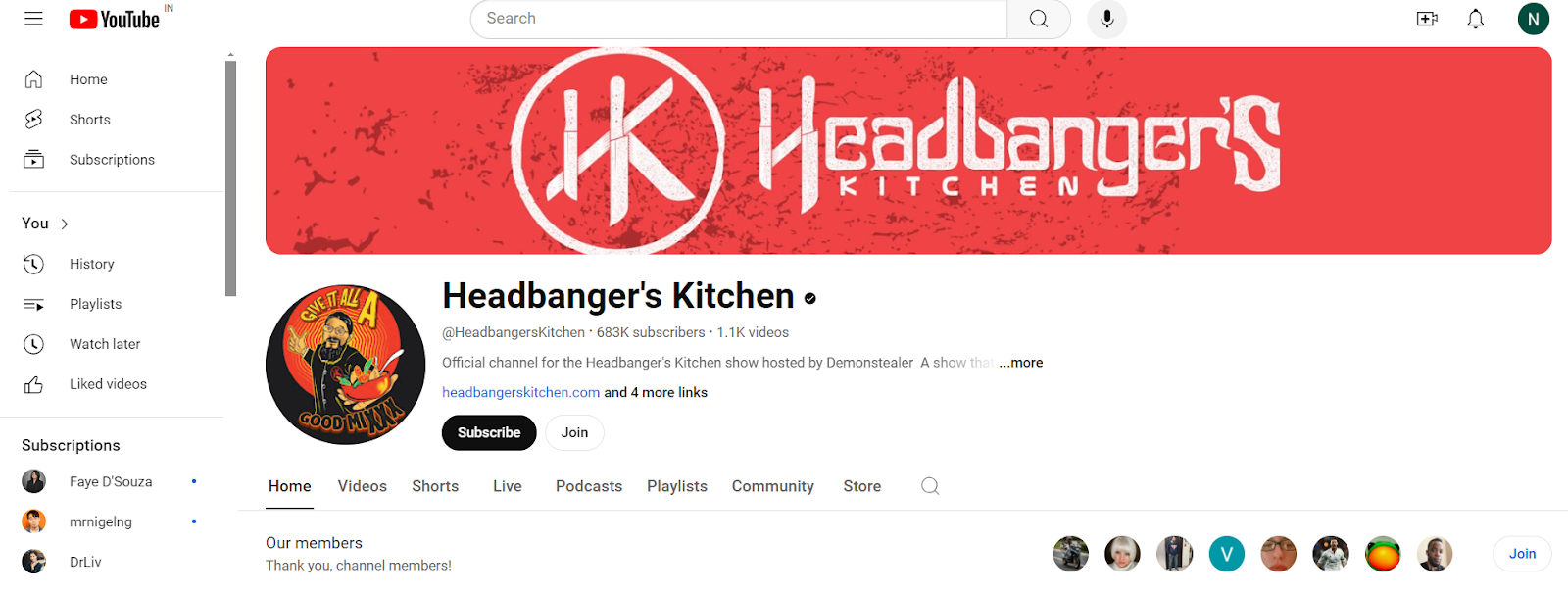 Headbanger’s Kitchen