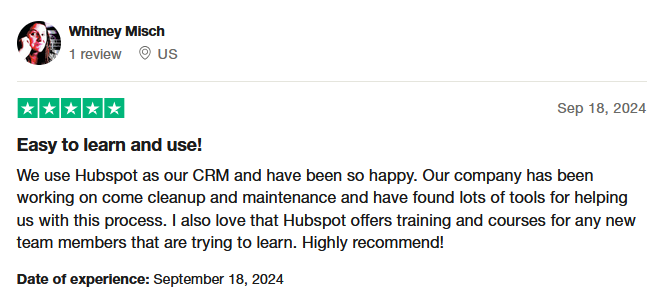 HubSpot CRM reviews