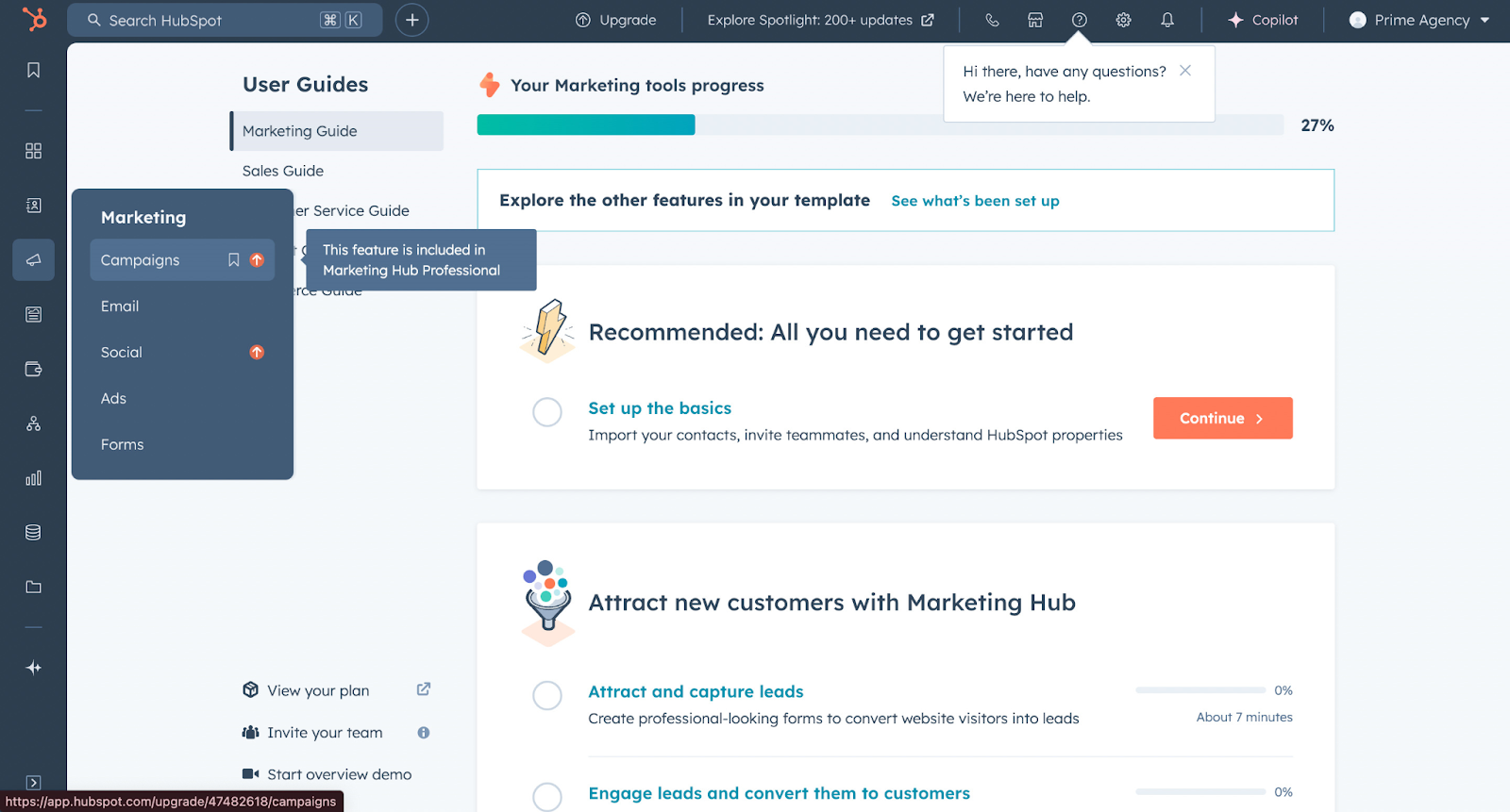 HubSpot marketing automation