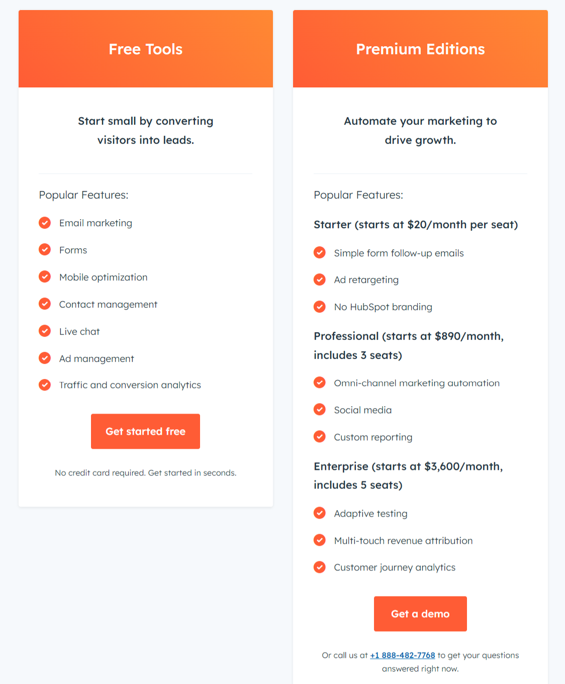 HubSpot’s marketing hub tools