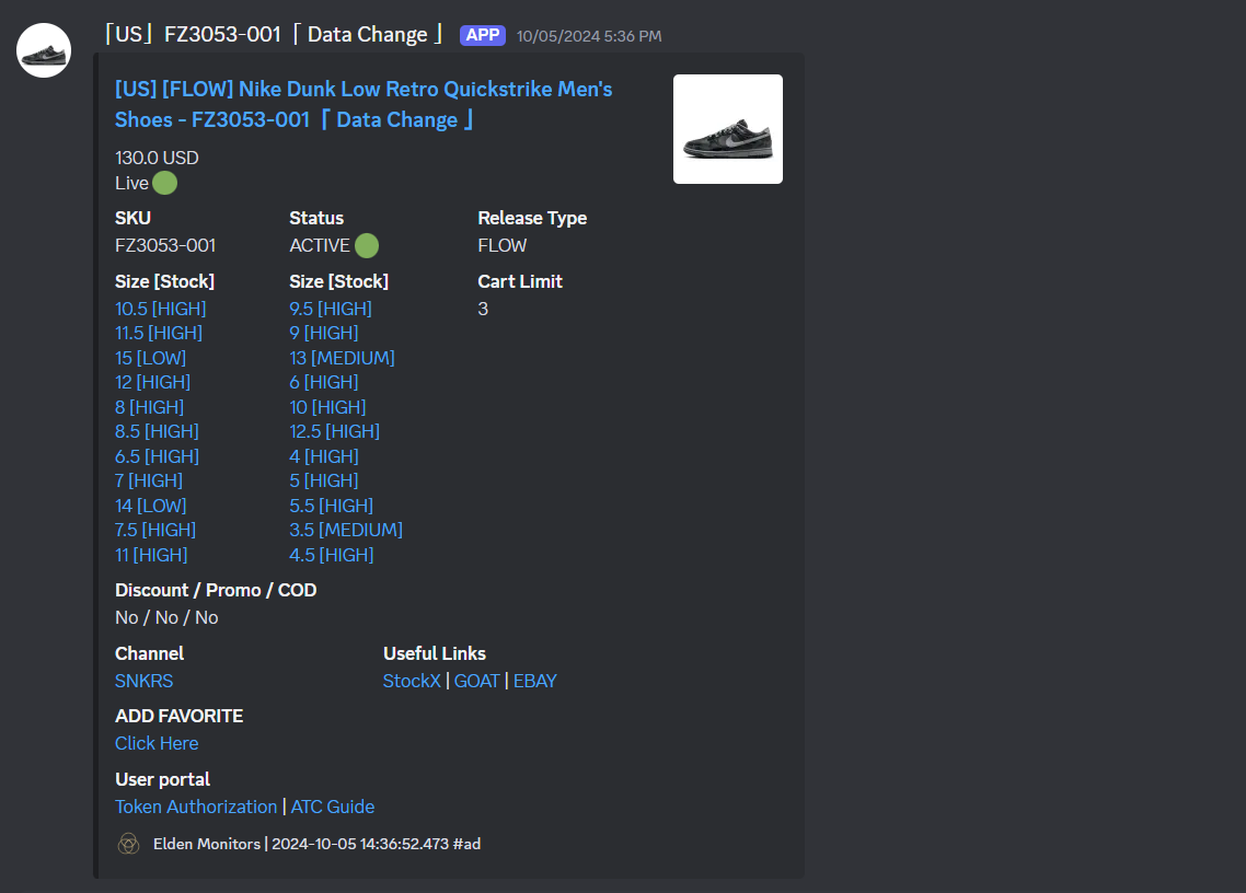 KCKD monitors and pings channel discord screenshot