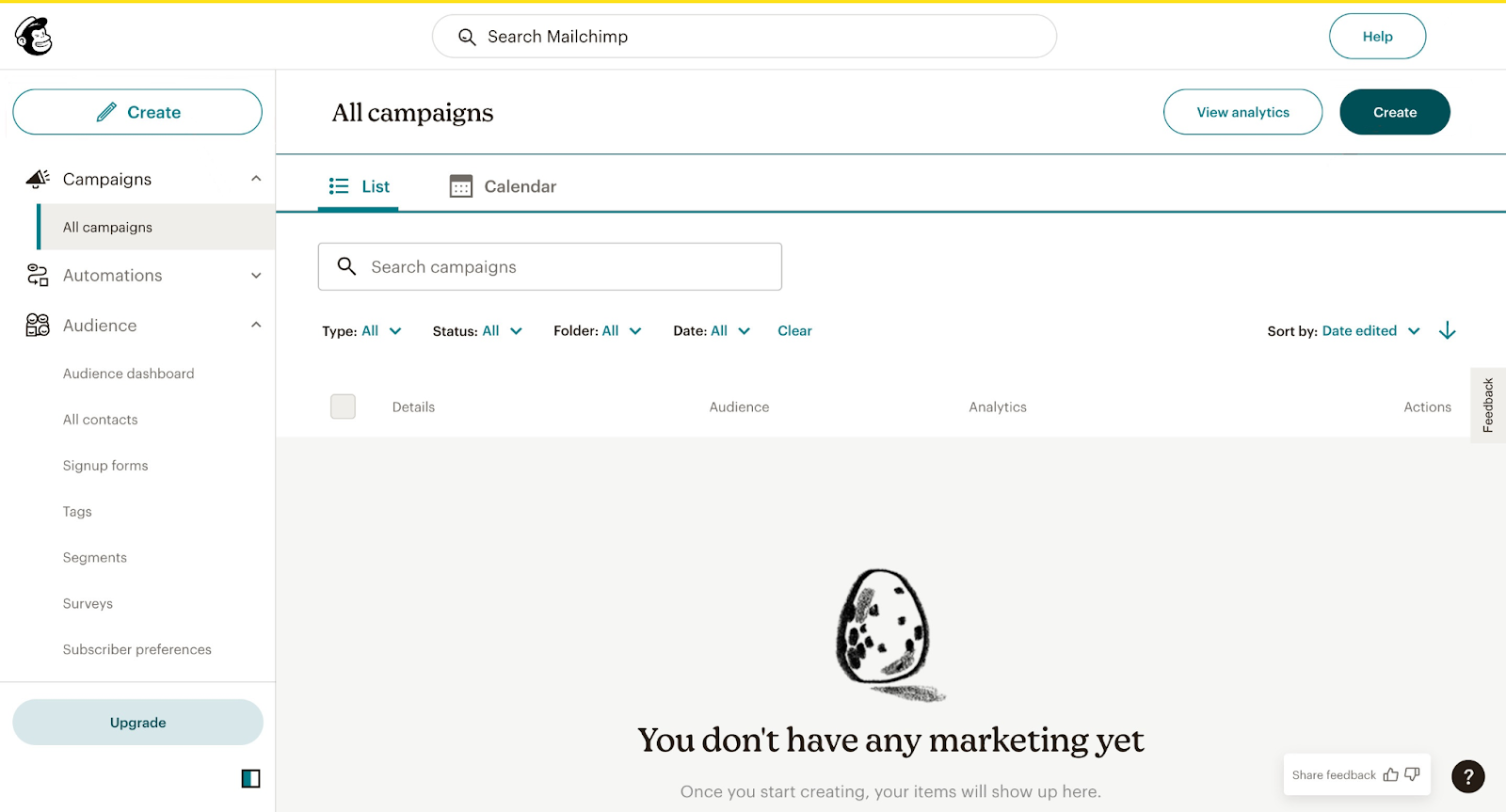 Mailchimp email campaigns