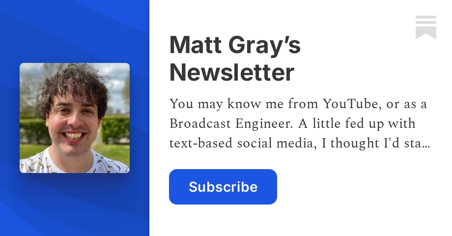 Matt Gray Newsletter