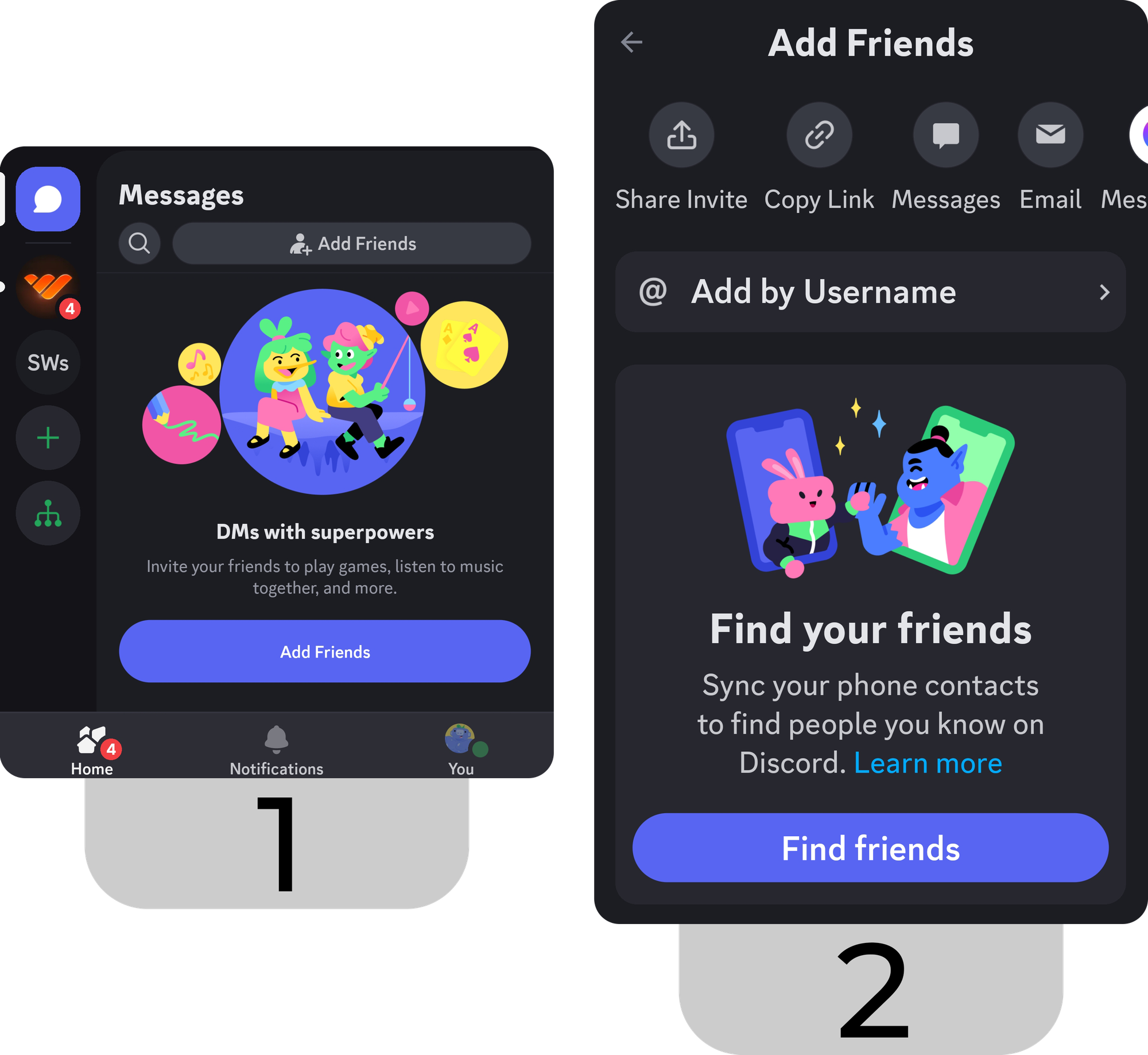 Method Two Connect your contact list to discord screenshot