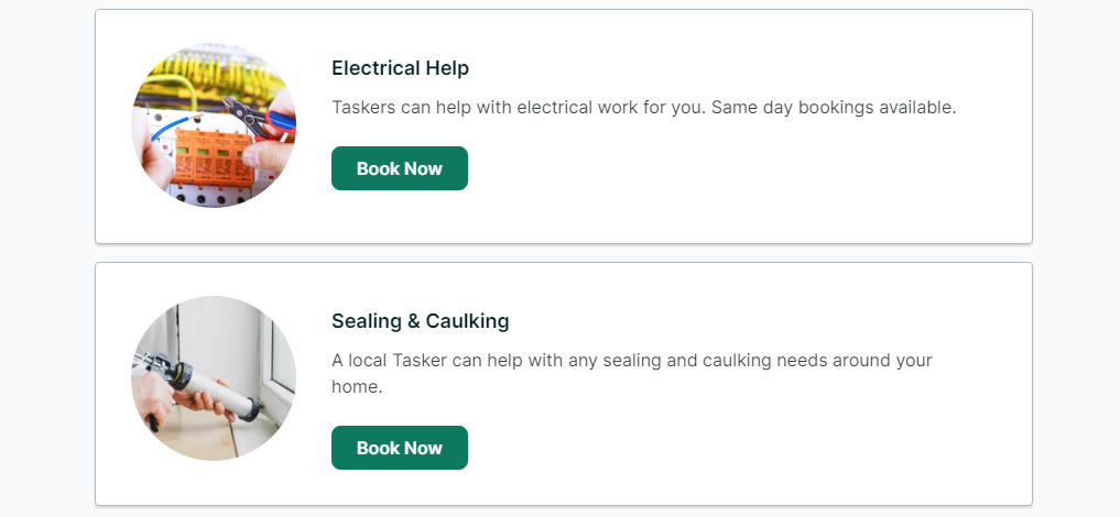 Pick up side hustles in specialized trades taskrabbit screenshot