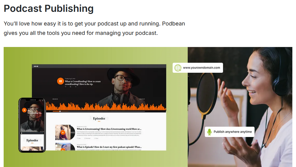 Podcast publishing