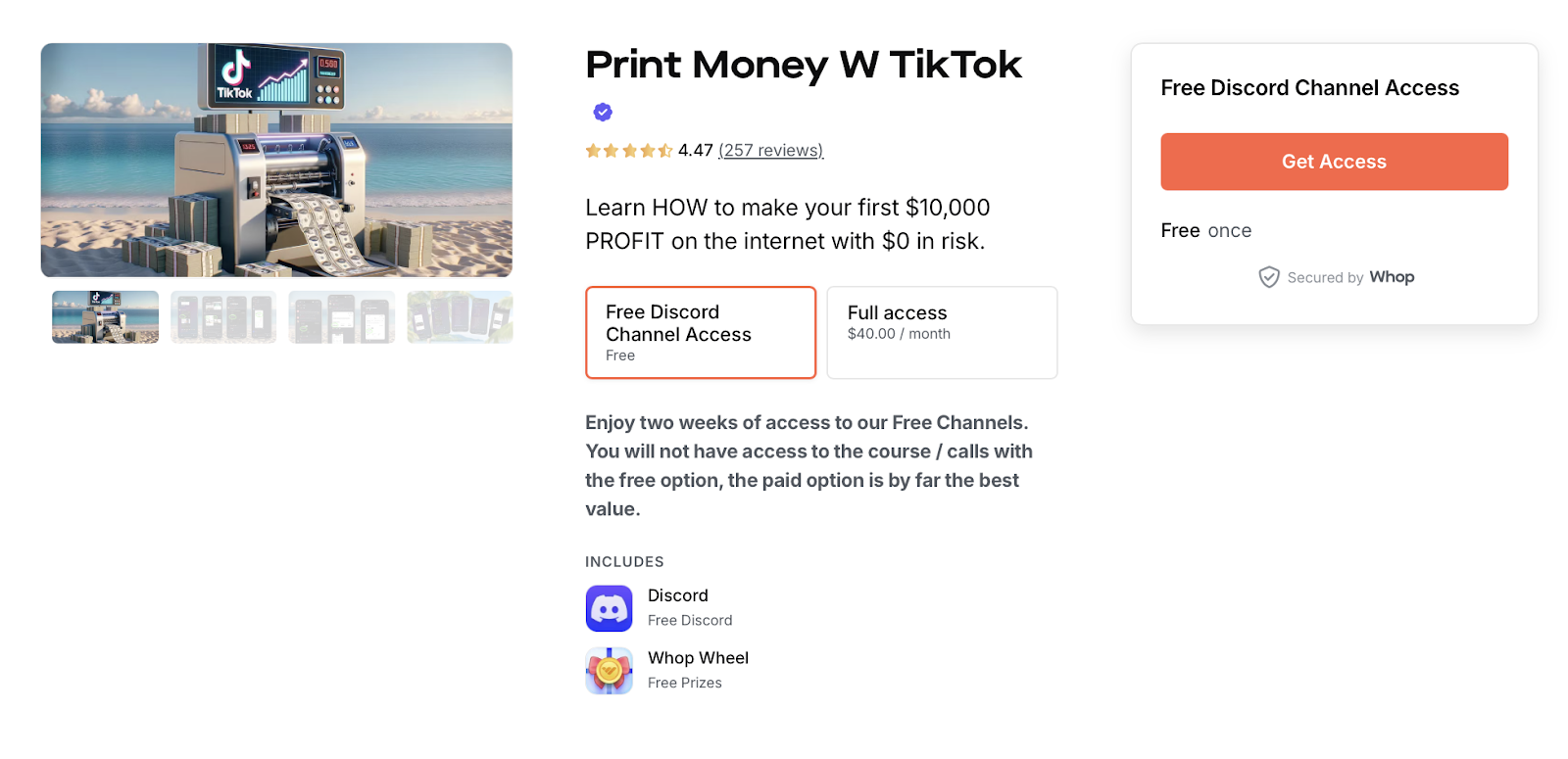 Print Money W TikTok