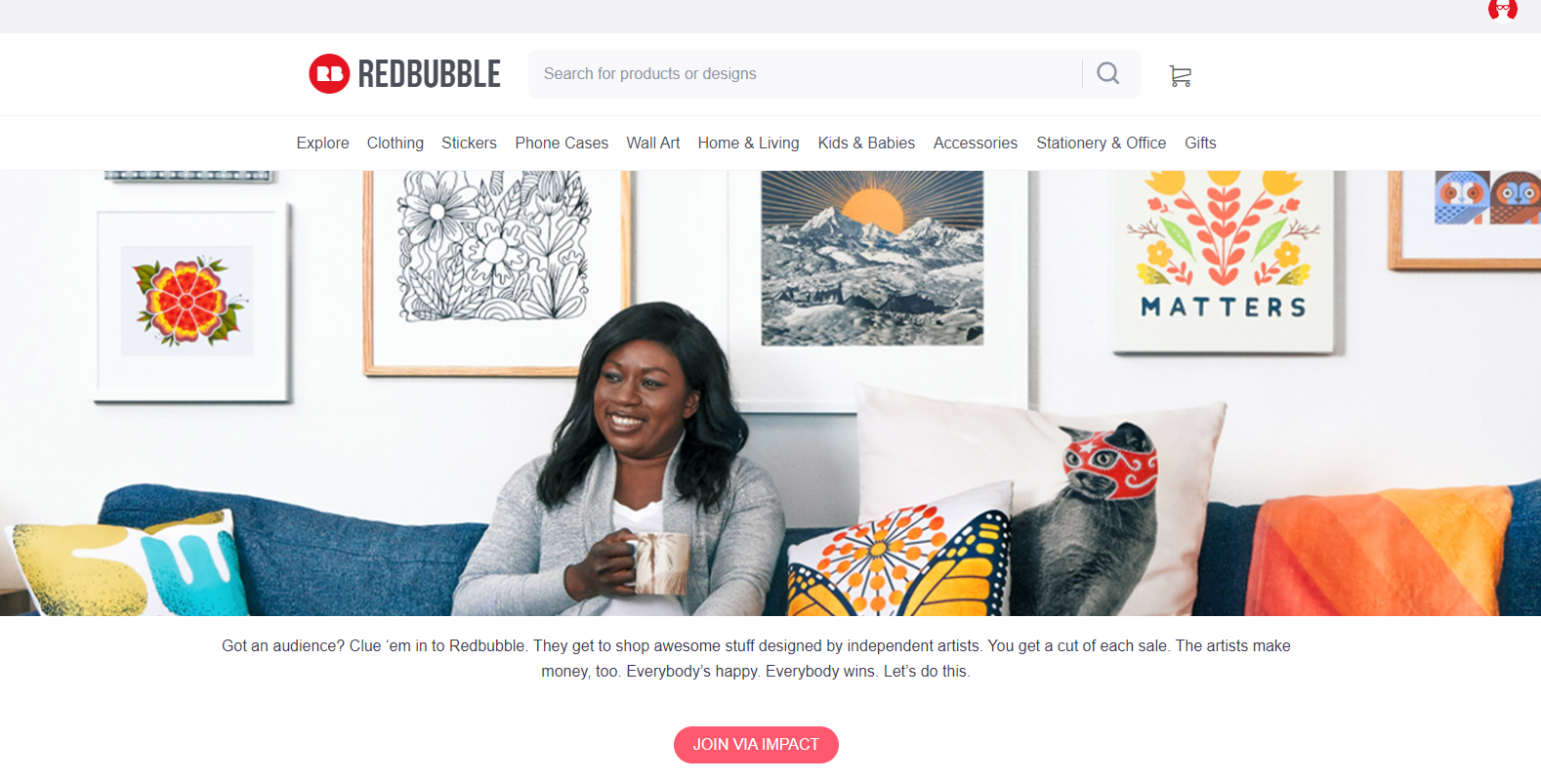 Redbubble's affiliate program