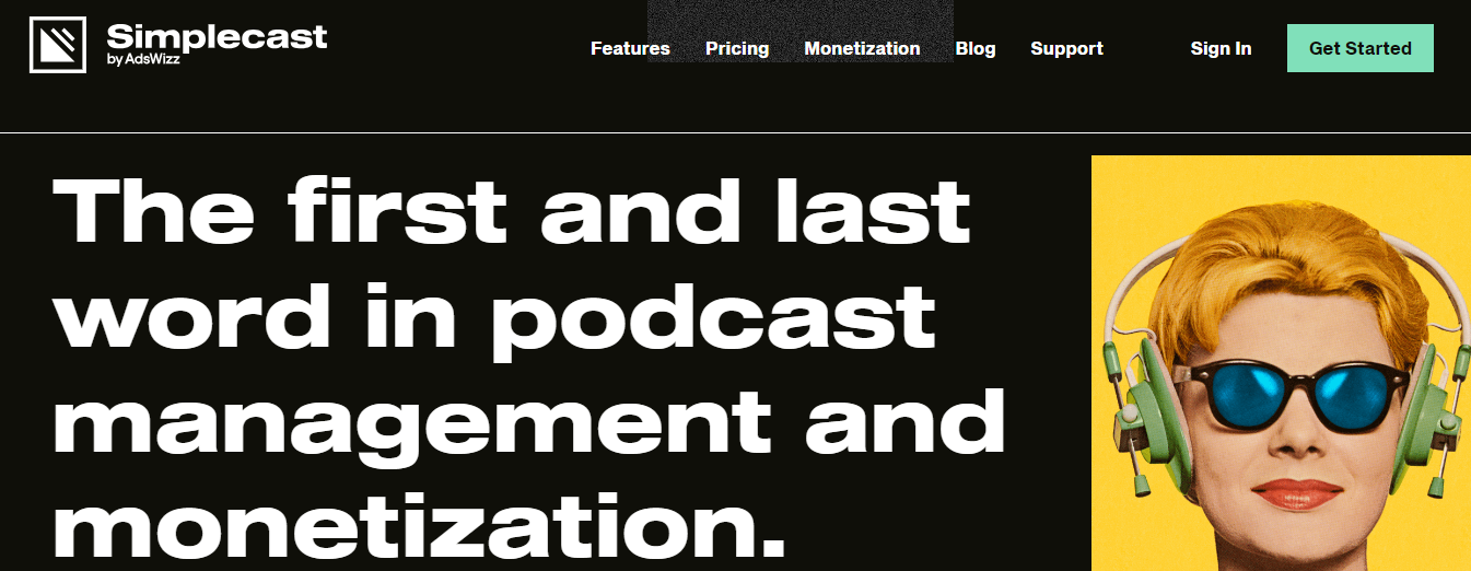 Simplecast homepage