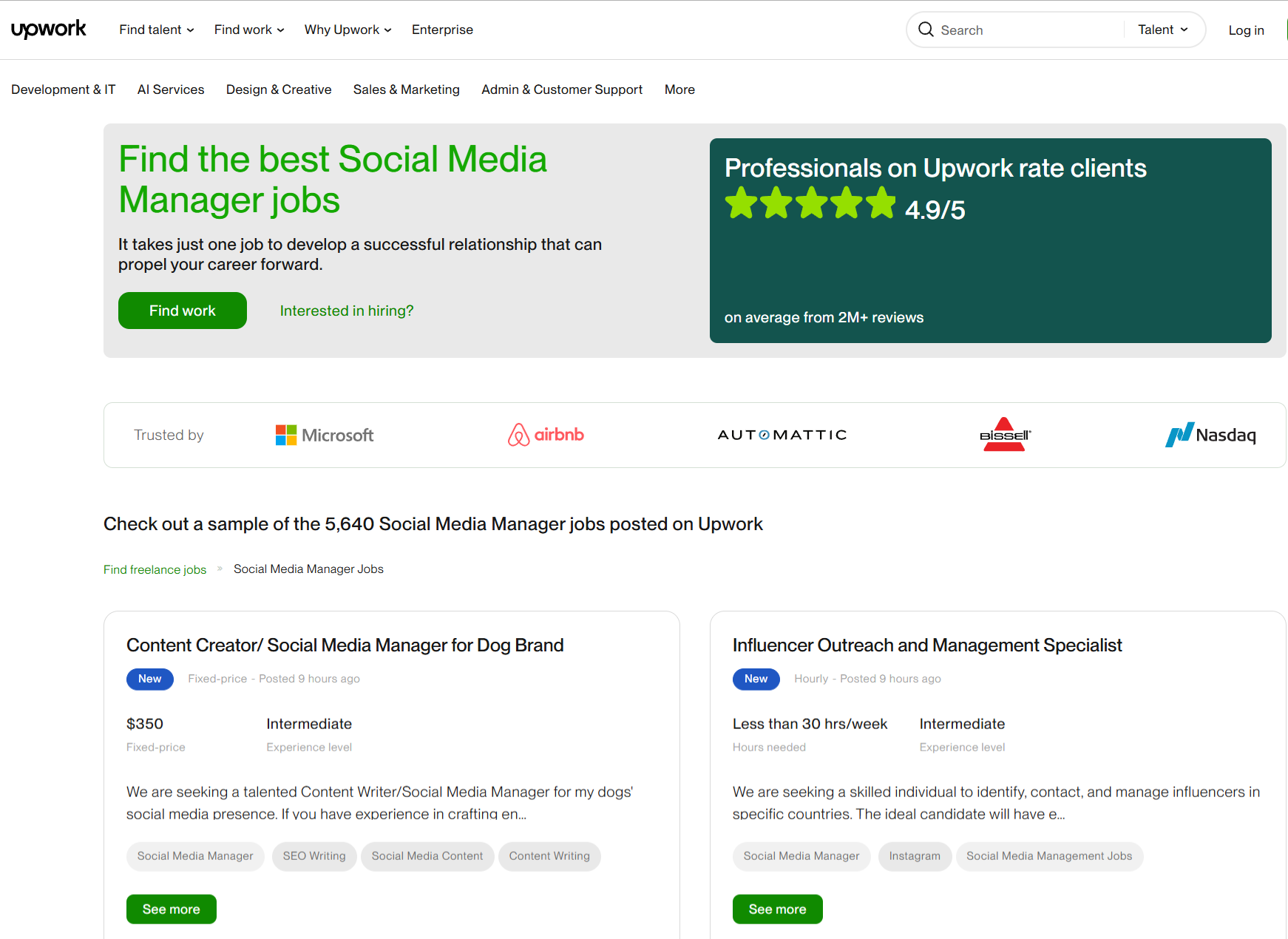 Upwork-social-media-manager-jobs-screenshot