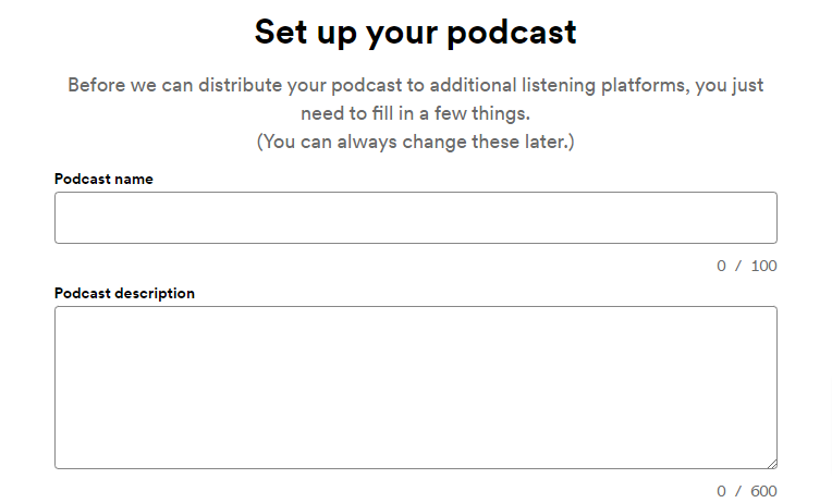 set up a podcast