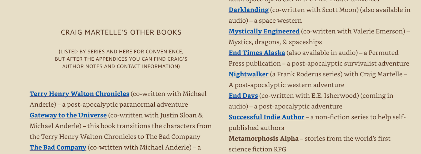 advertise in your previous ebooks screenshot example