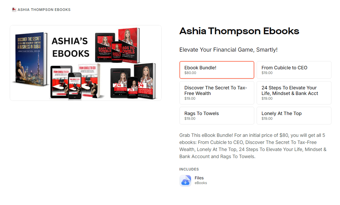 ashia thompson ebooks bundle screenshot