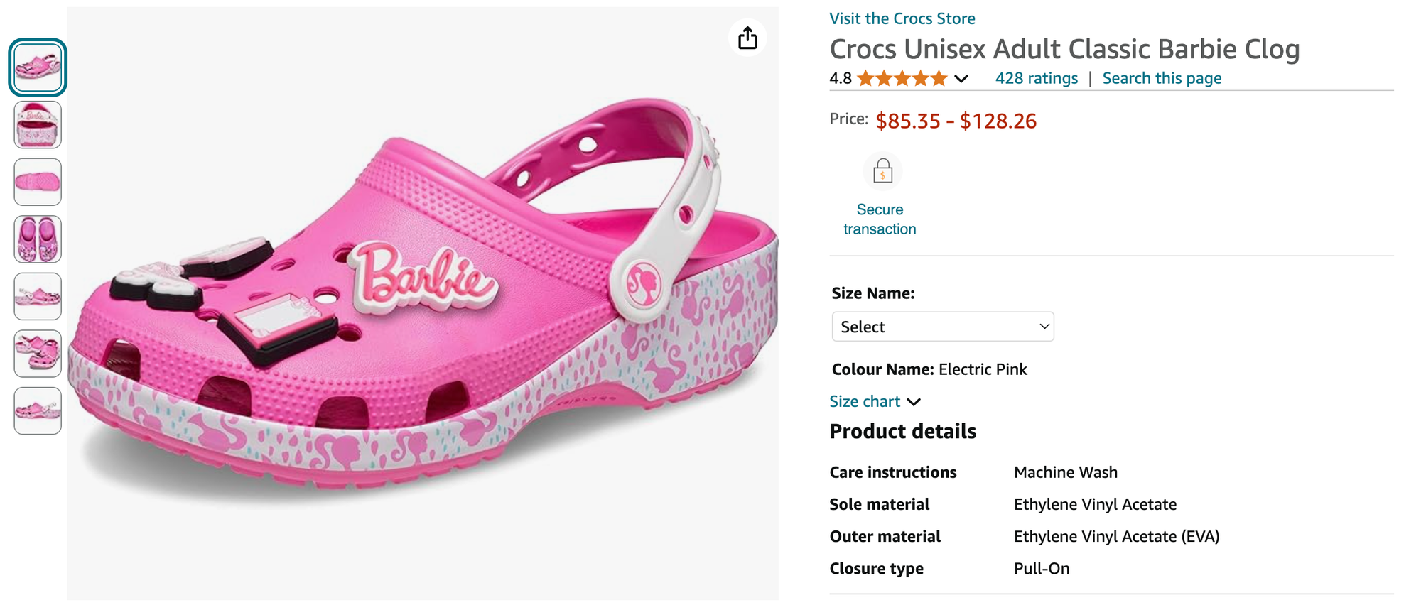  barbie crocs