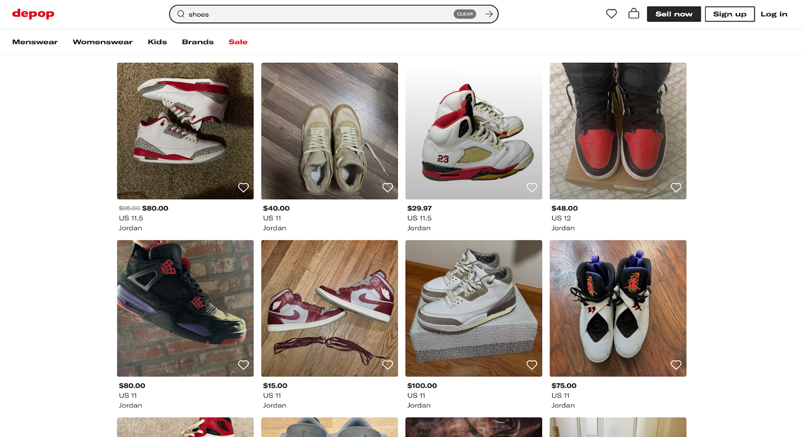 Shoe selling sites online