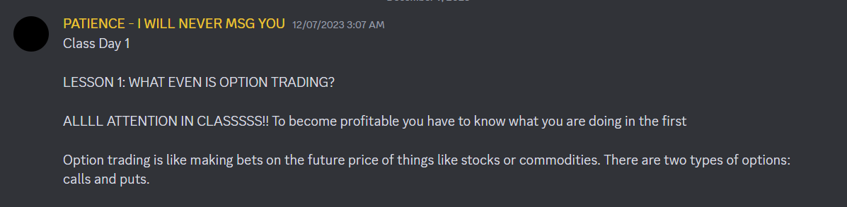 patience trading discord server