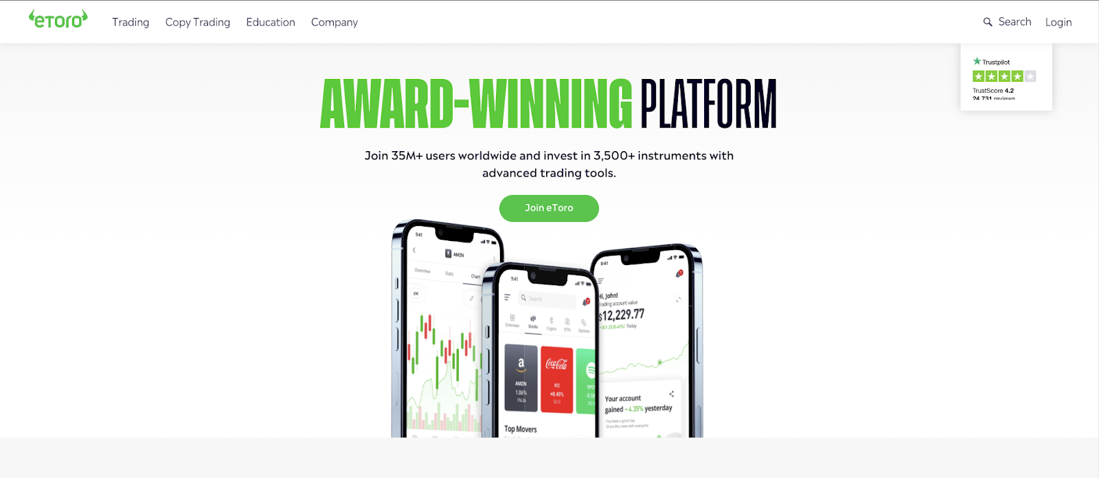 etoro account