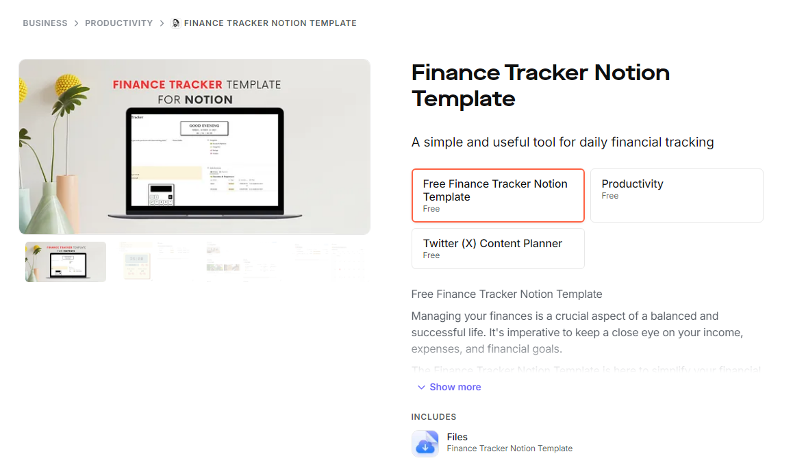 finance tracker