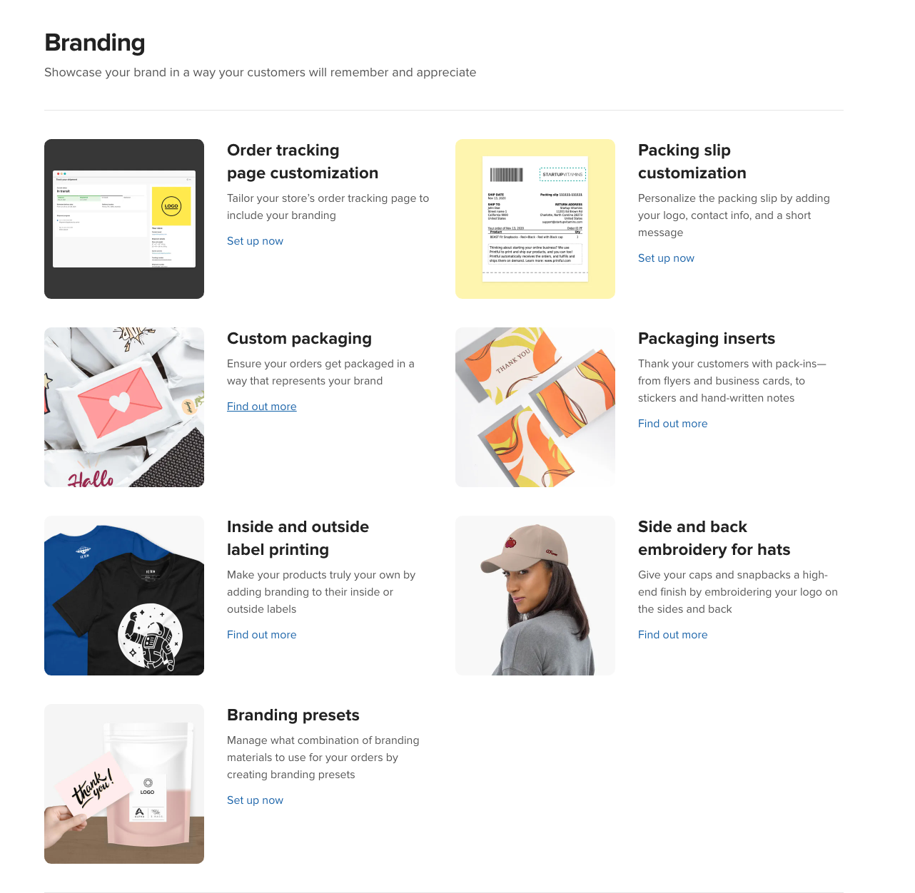 fine tuning your store printful screenshot