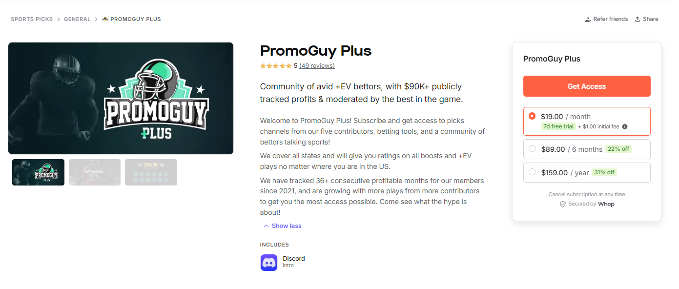 join PromoGuy Plus Whop