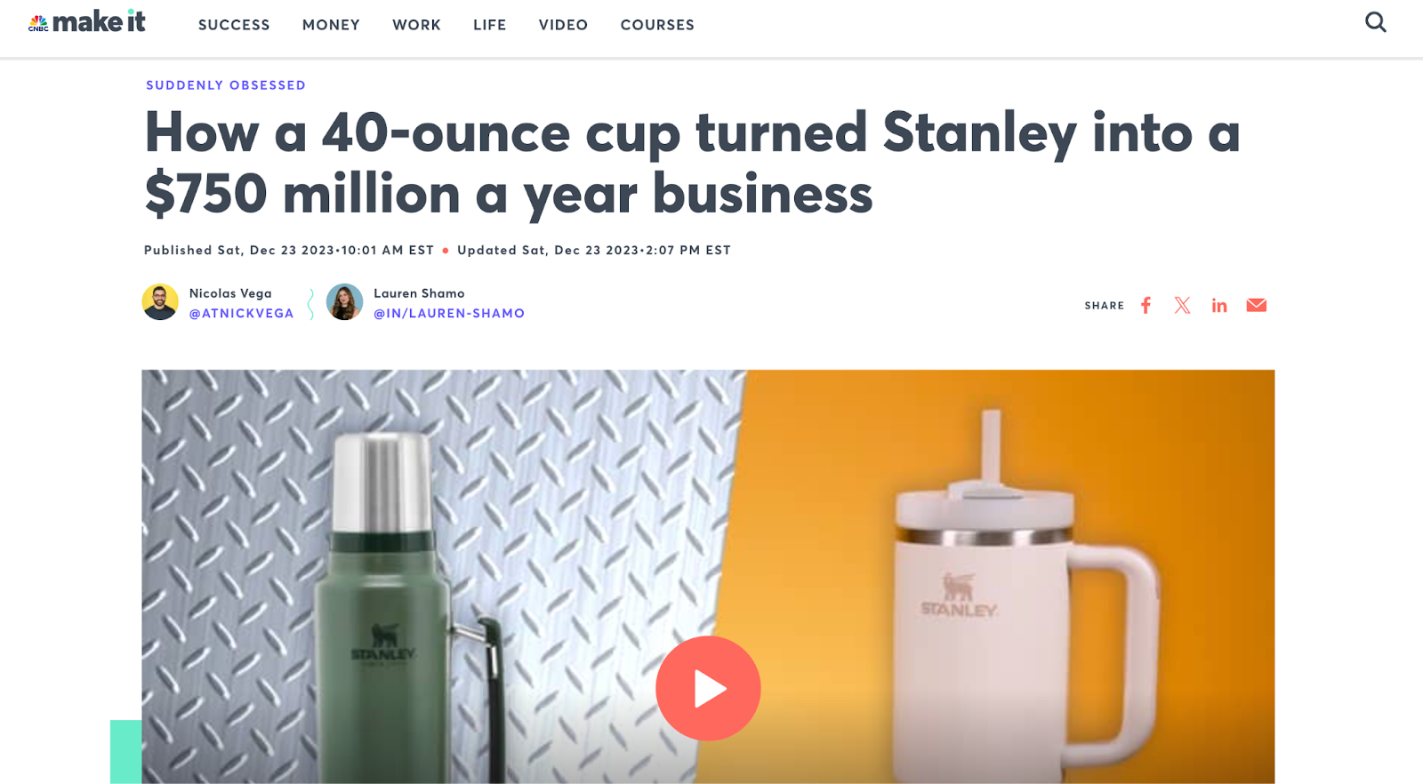 make it Stanley article