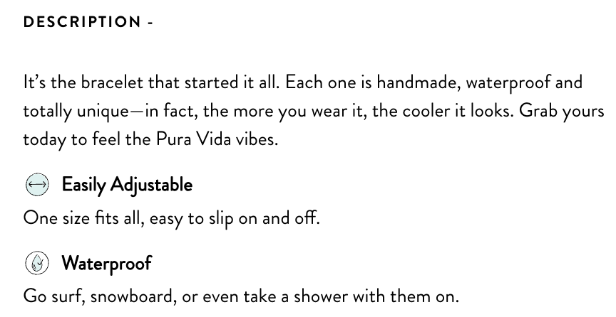 pura vida solid original bracelet product description